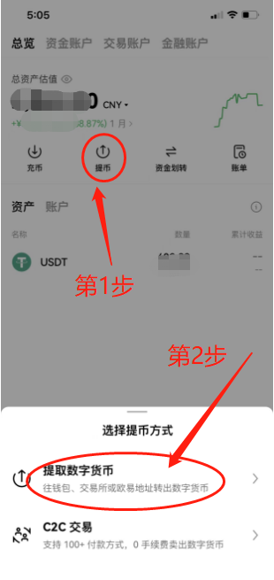 选择USDT